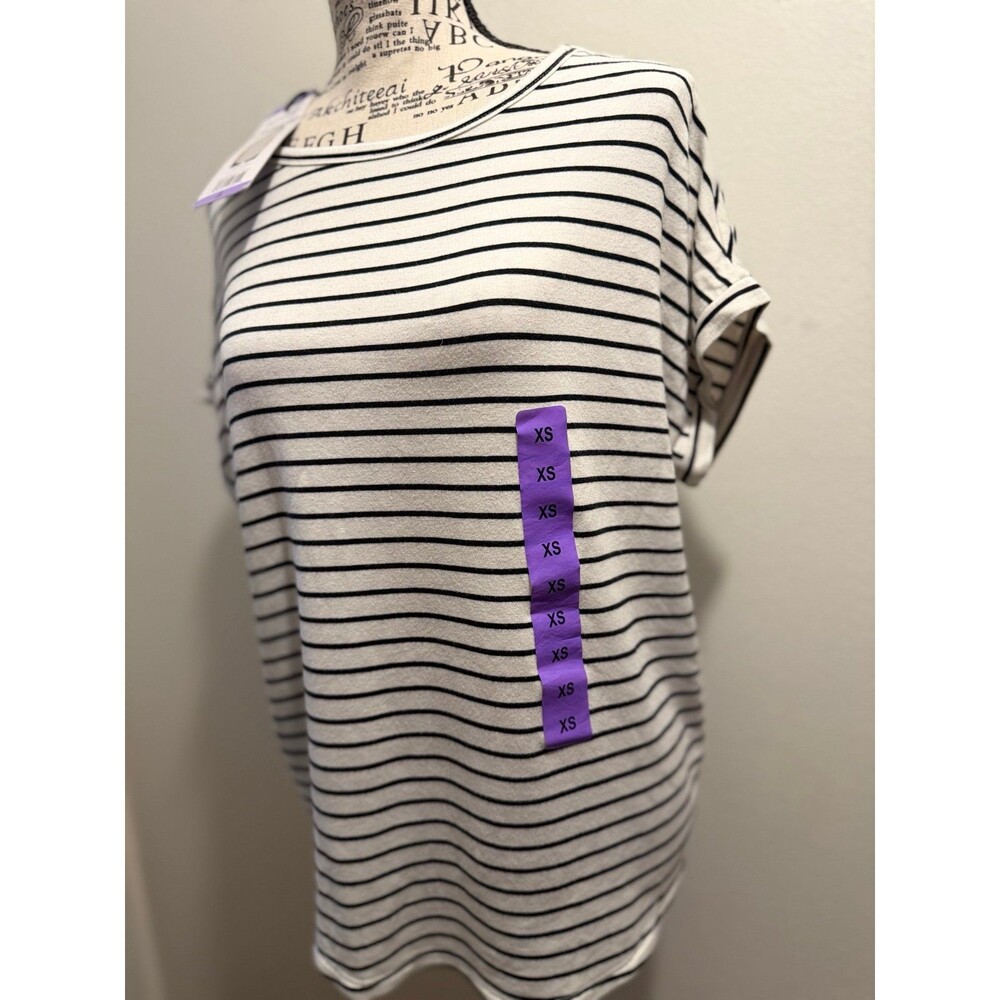 Buffalo David Bitton Striped Short Sleeve Top XS
